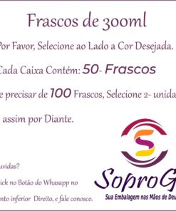 Frasco 300ml de varias cores