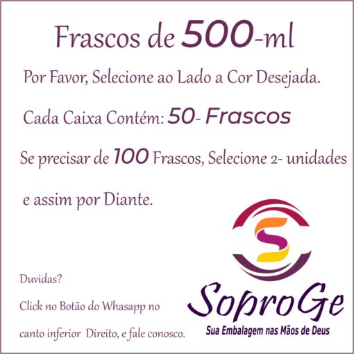 Frasco de 500 ml